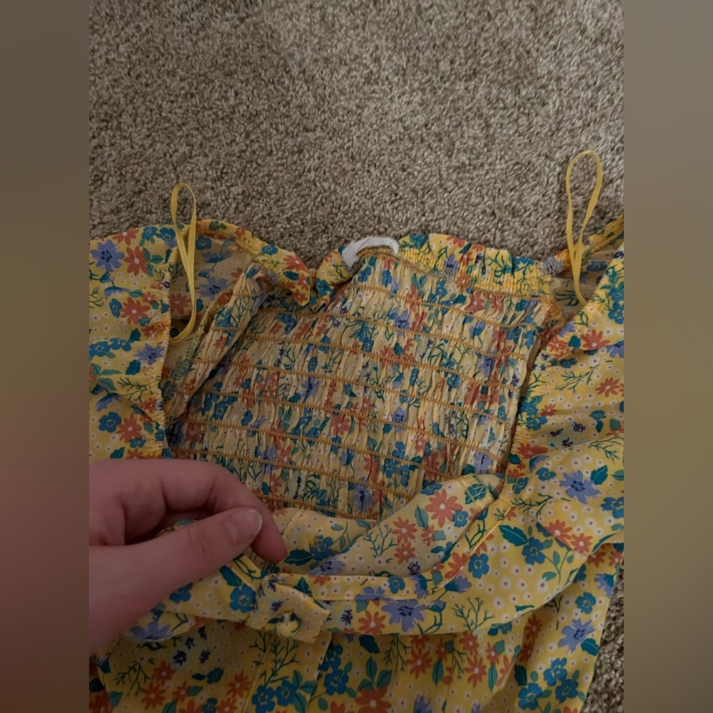 CUTE YELLOW KIDS/TEEN EASTER DRESS